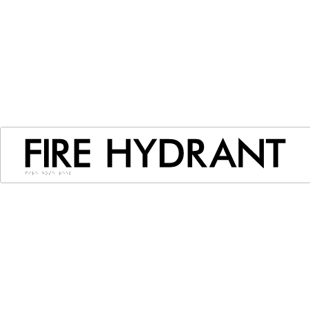 FIRE HYDRANT - Braille Tactile Signs Aust.