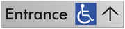 Accessible Entrance with Large Directional Arrow