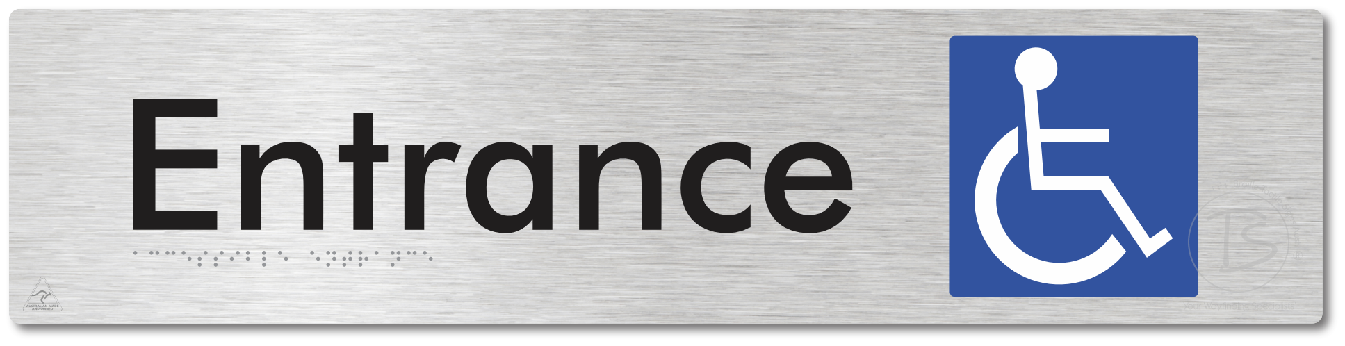 Accessible Entrance - Braille Tactile Signs Aust.