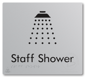 Staff Shower - Braille Tactile Signs Aust.