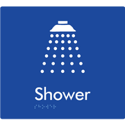 Shower - Braille Tactile Signs Aust.