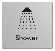 Shower - Braille Tactile Signs Aust.