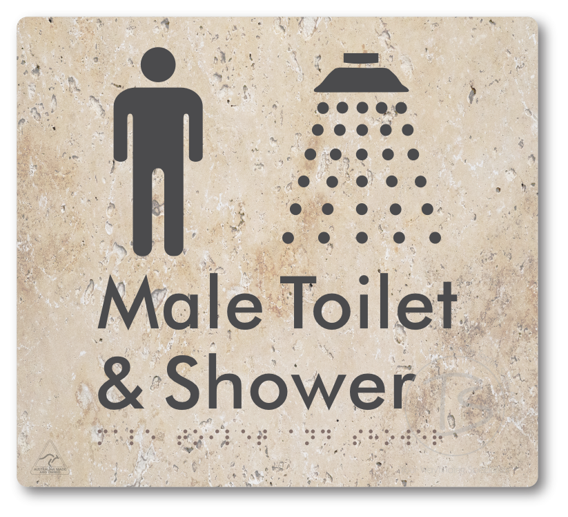 Male Toilet and Shower
