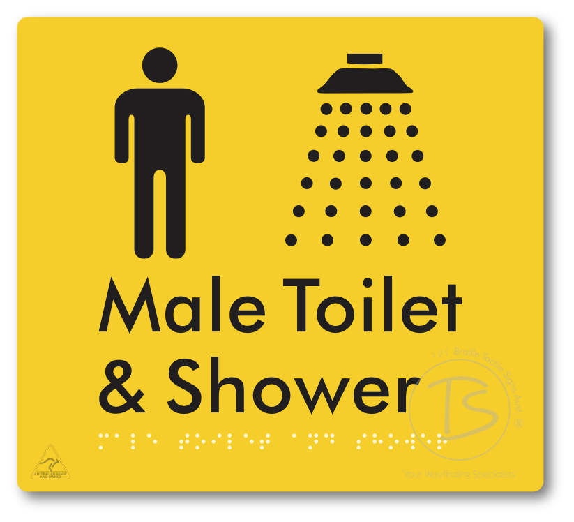 Male Toilet and Shower