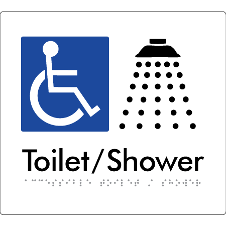 Accessible Toilet & Shower - Braille Tactile Signs Aust.