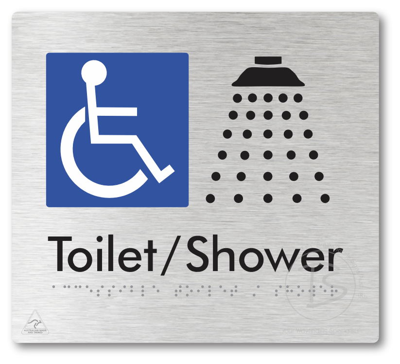 Accessible Toilet & Shower - Braille Tactile Signs Aust.