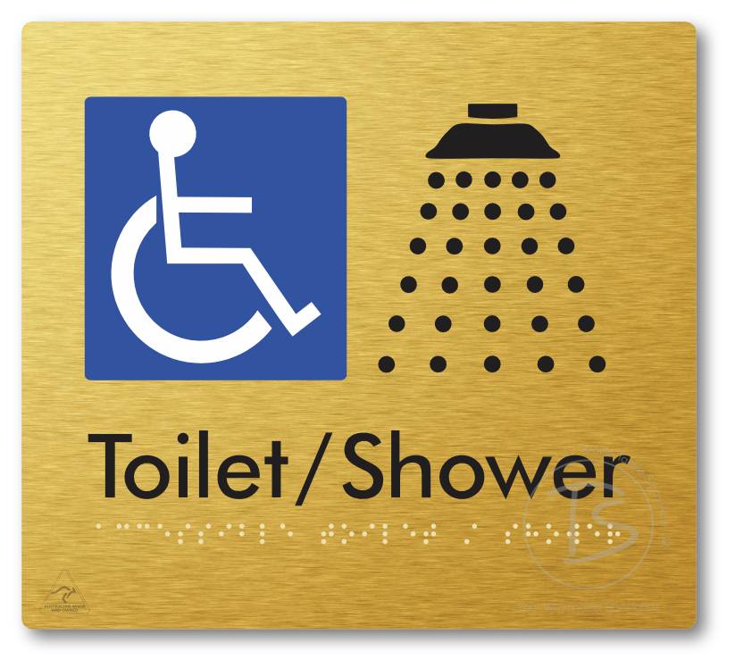 Accessible Toilet & Shower - Braille Tactile Signs Aust.