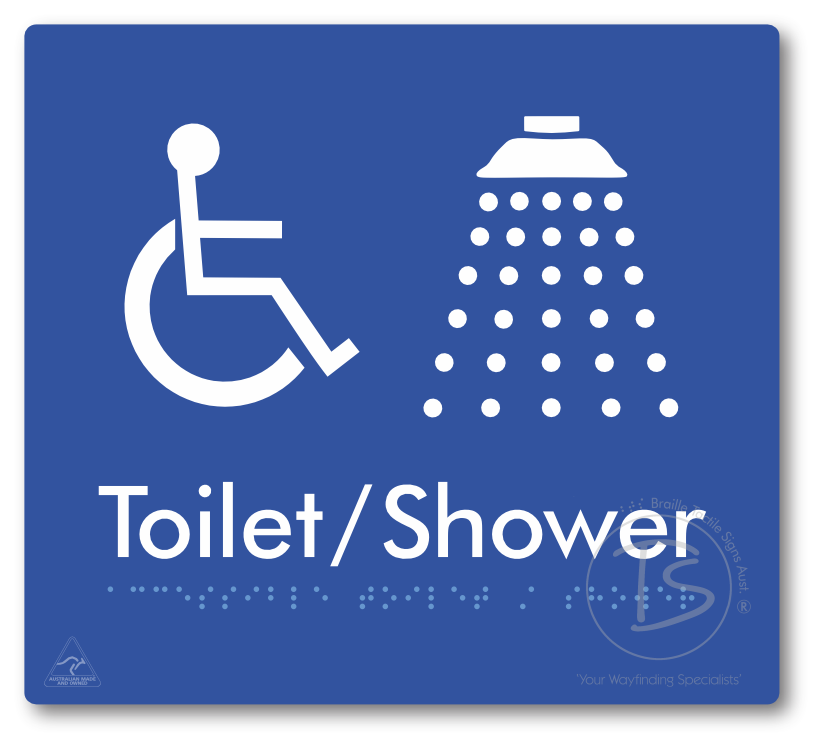 Accessible Toilet & Shower - Braille Tactile Signs Aust.