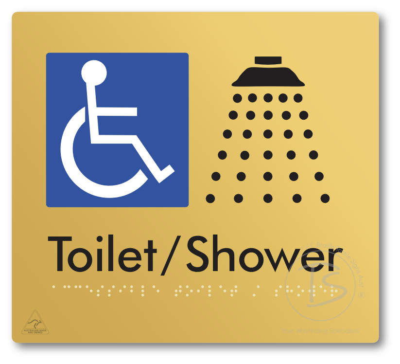 Accessible Toilet & Shower - Braille Tactile Signs Aust.