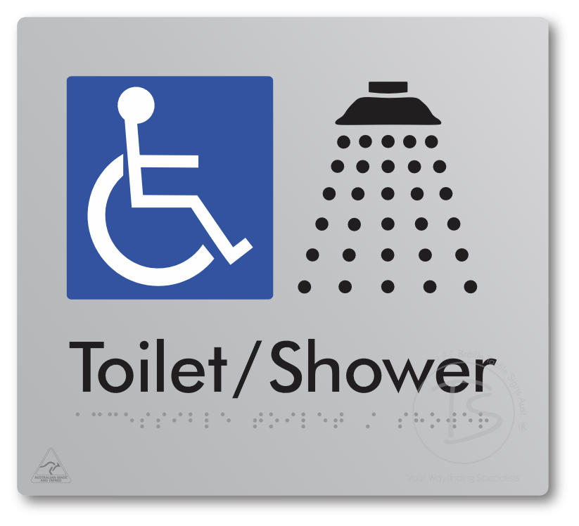 Accessible Toilet & Shower - Braille Tactile Signs Aust.