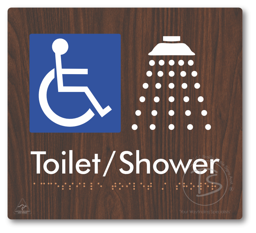 Accessible Toilet & Shower - Braille Tactile Signs Aust.