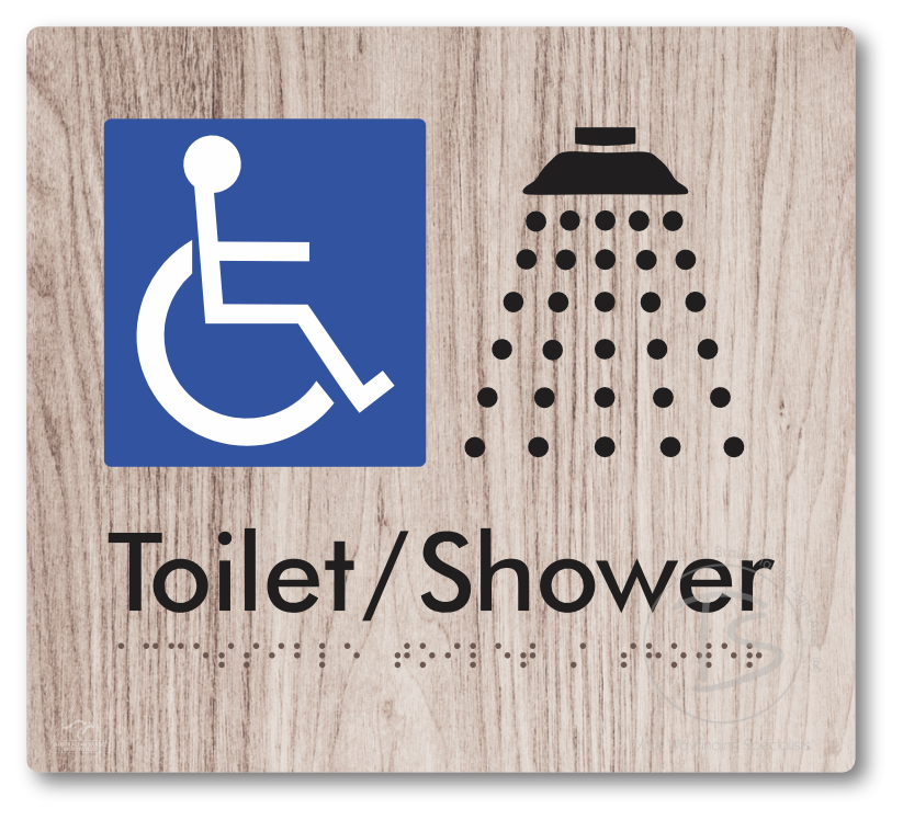Accessible Toilet & Shower - Braille Tactile Signs Aust.