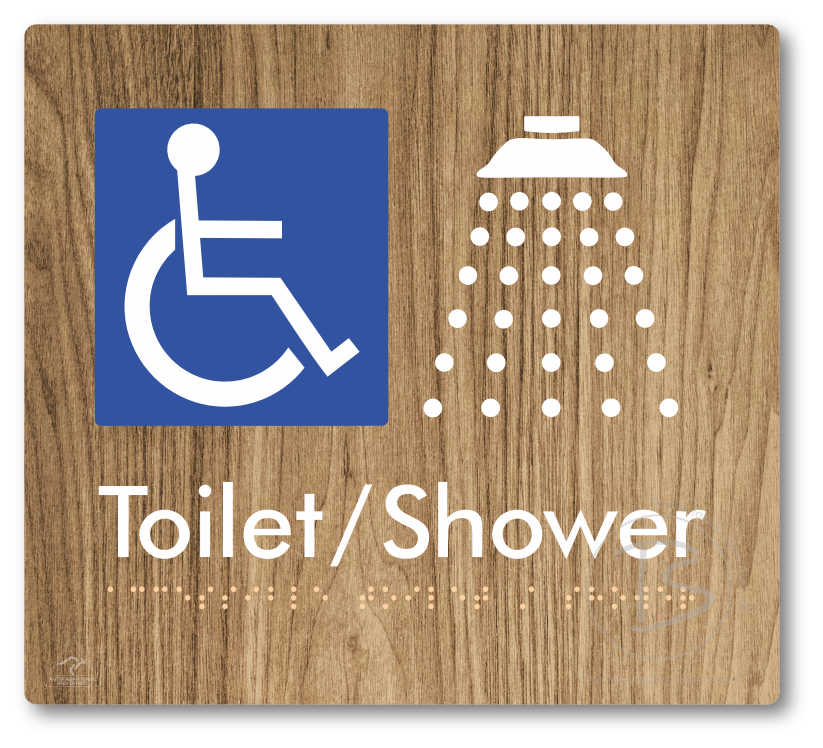 Accessible Toilet & Shower - Braille Tactile Signs Aust.
