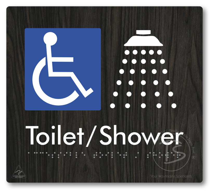Accessible Toilet & Shower - Braille Tactile Signs Aust.