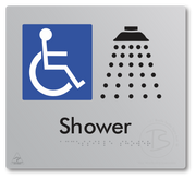 Accessible Shower - Braille Tactile Signs Aust.