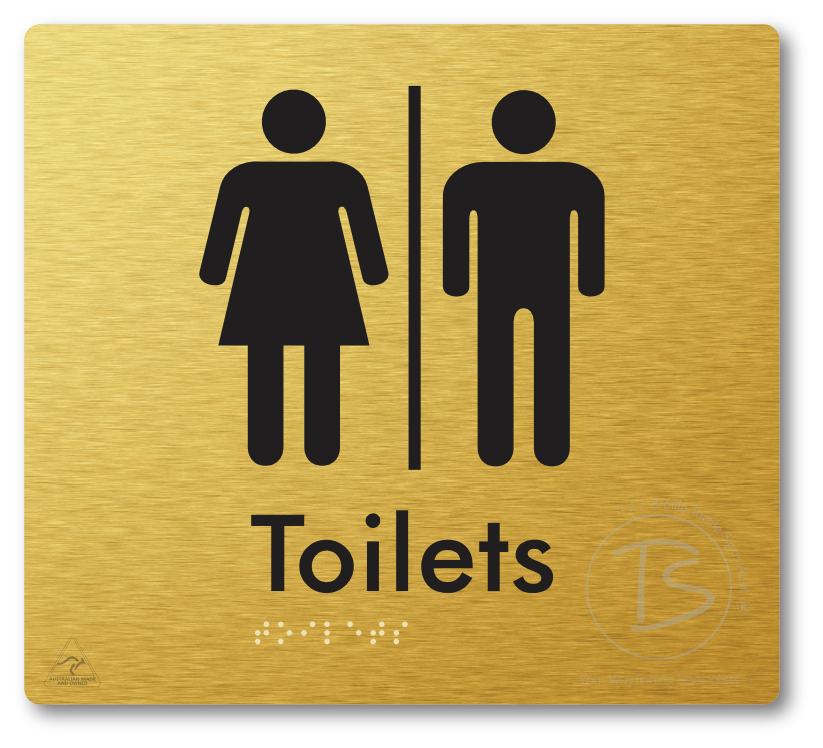 Toilets with Airlock - Braille Tactile Signs Aust.