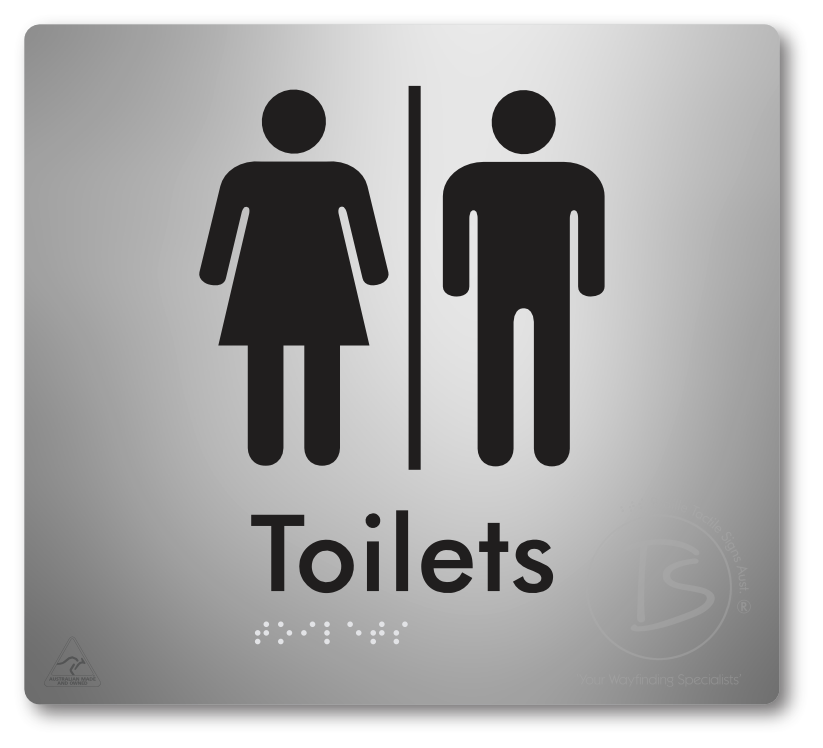 Toilets with Airlock - Braille Tactile Signs Aust.