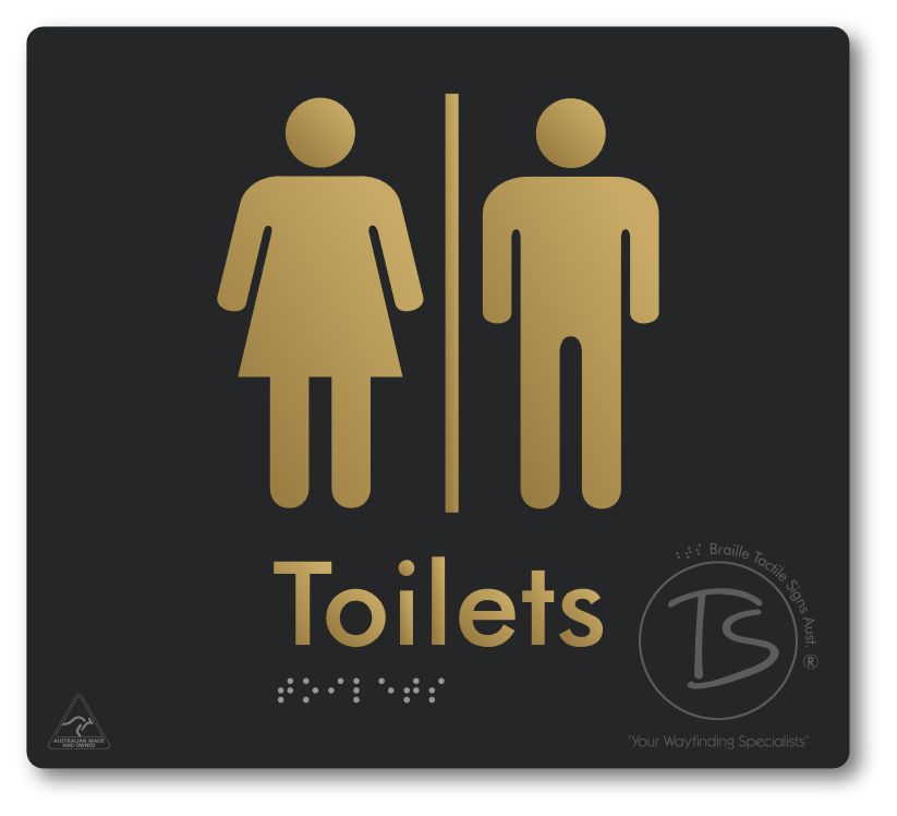 Toilets with Airlock - Braille Tactile Signs Aust.