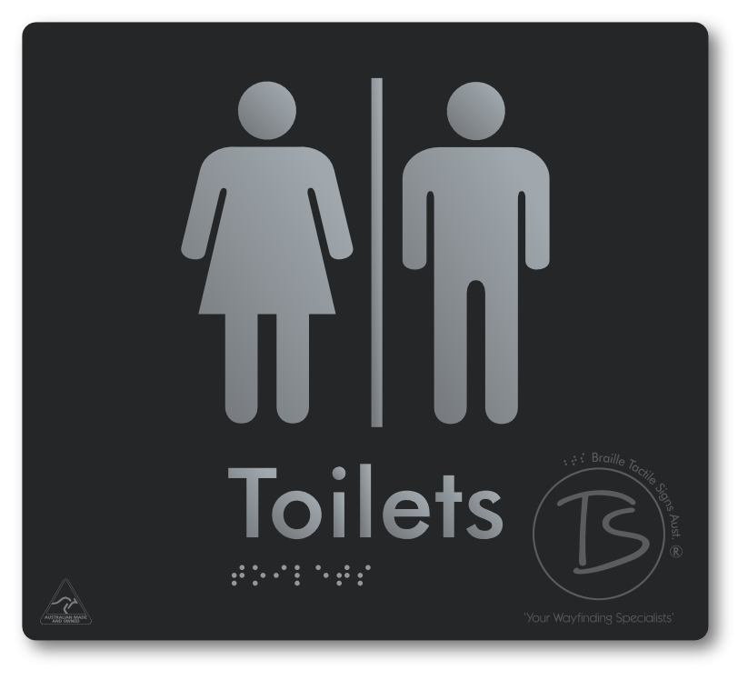 Toilets with Airlock - Braille Tactile Signs Aust.
