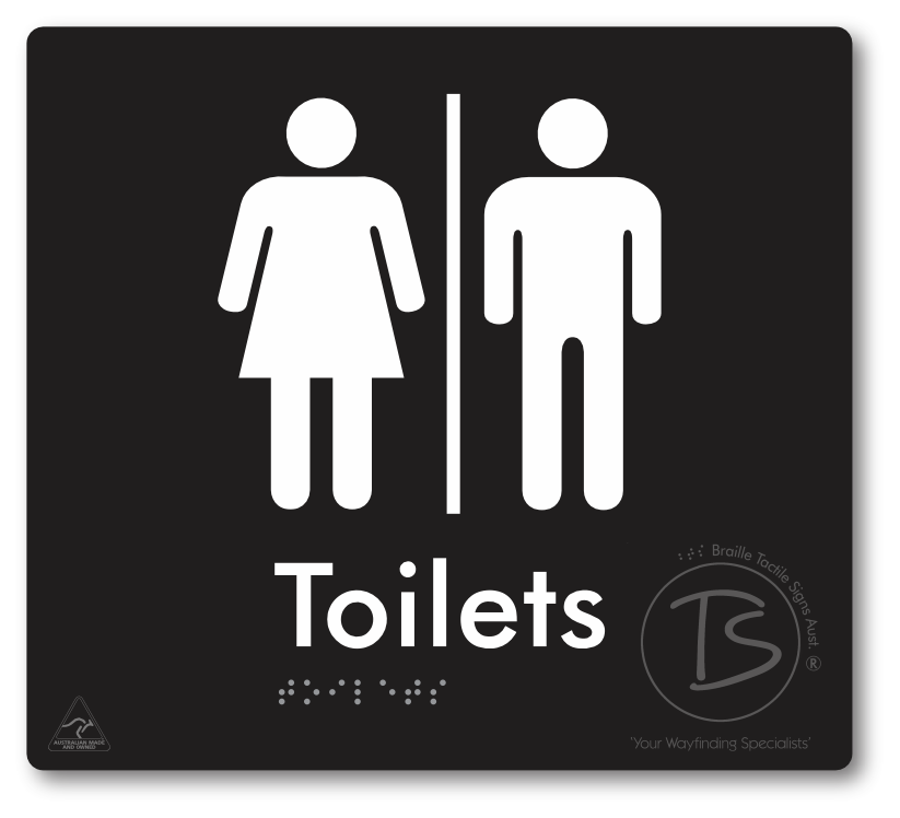 Toilets with Airlock - Braille Tactile Signs Aust.