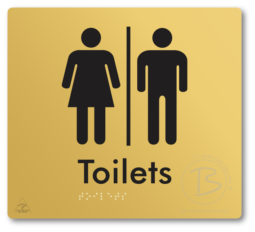 Toilets with Airlock - Braille Tactile Signs Aust.
