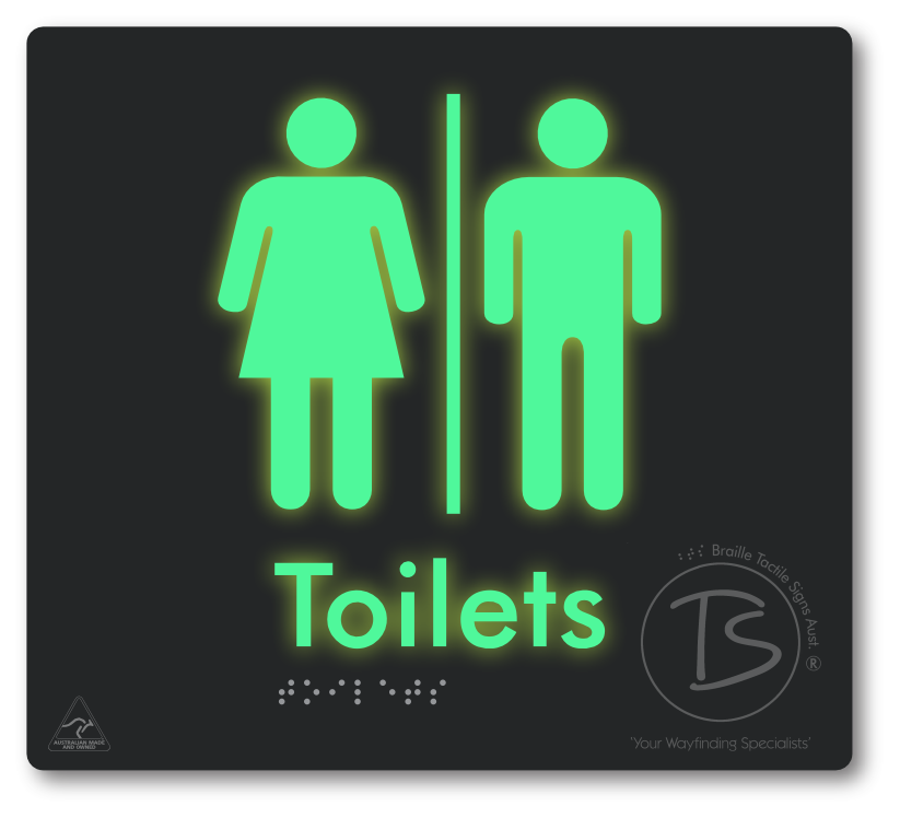 Toilets with Airlock - Braille Tactile Signs Aust.