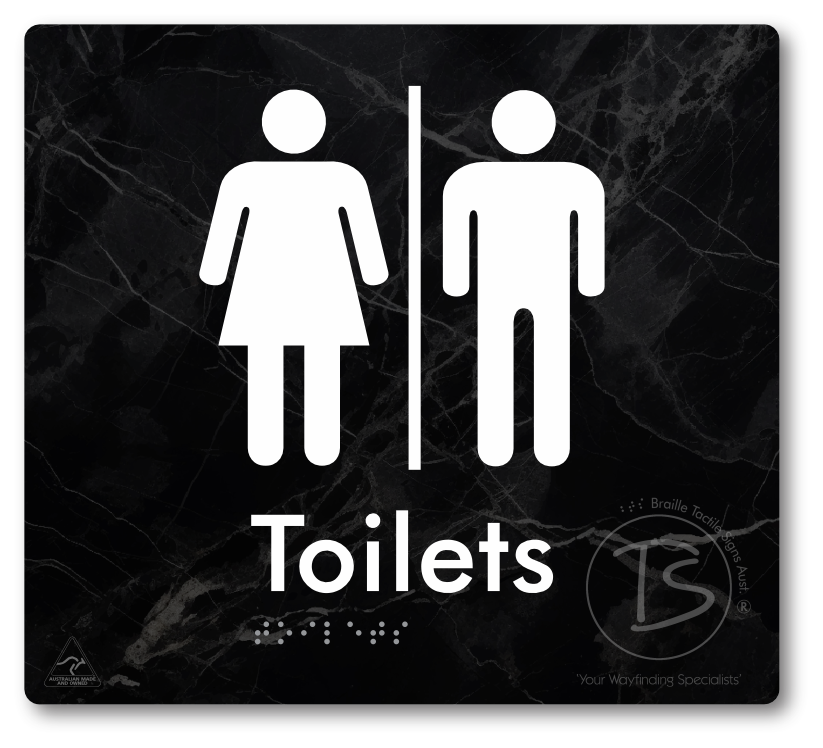 Toilets with Airlock - Braille Tactile Signs Aust.