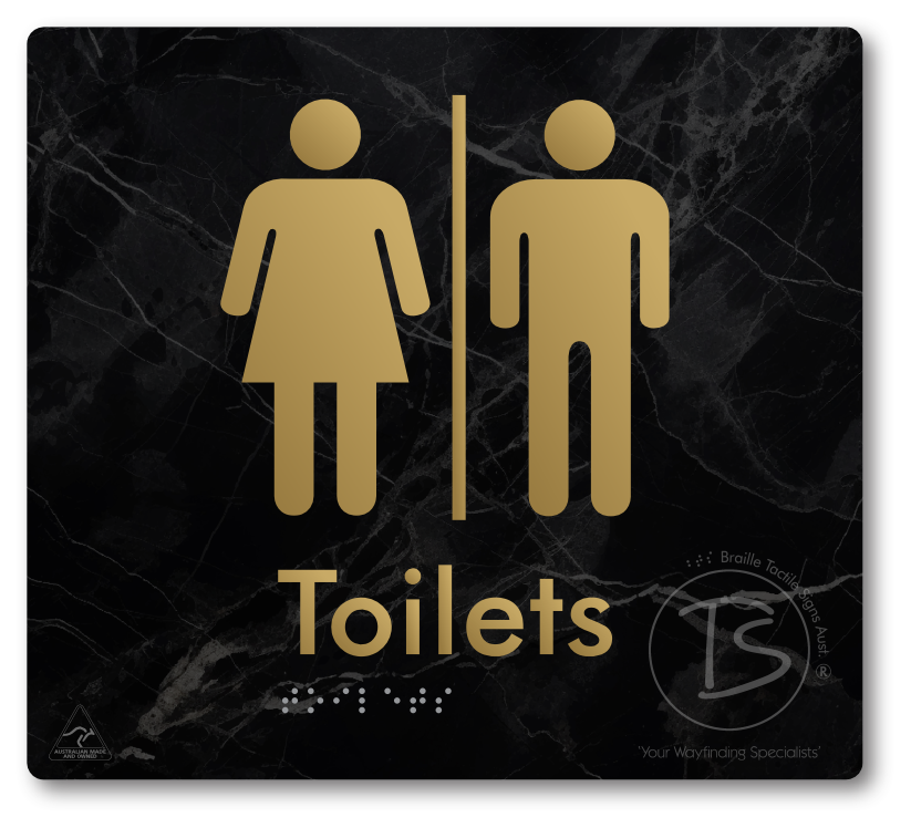 Toilets with Airlock - Braille Tactile Signs Aust.