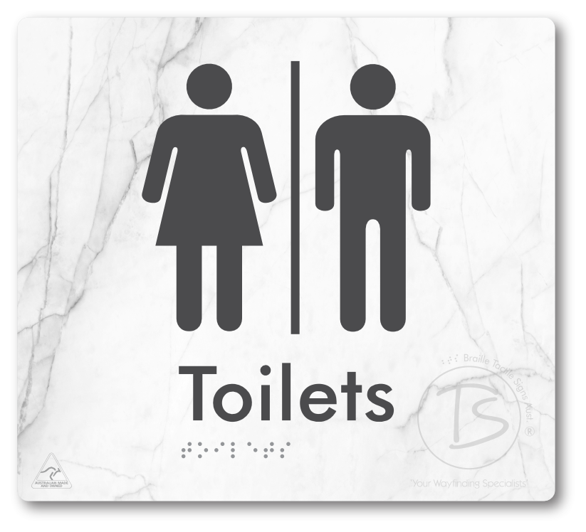 Toilets with Airlock - Braille Tactile Signs Aust.