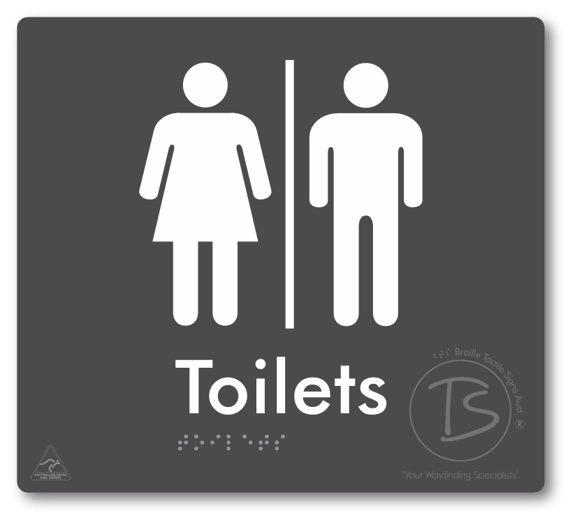 Toilets with Airlock - Braille Tactile Signs Aust.