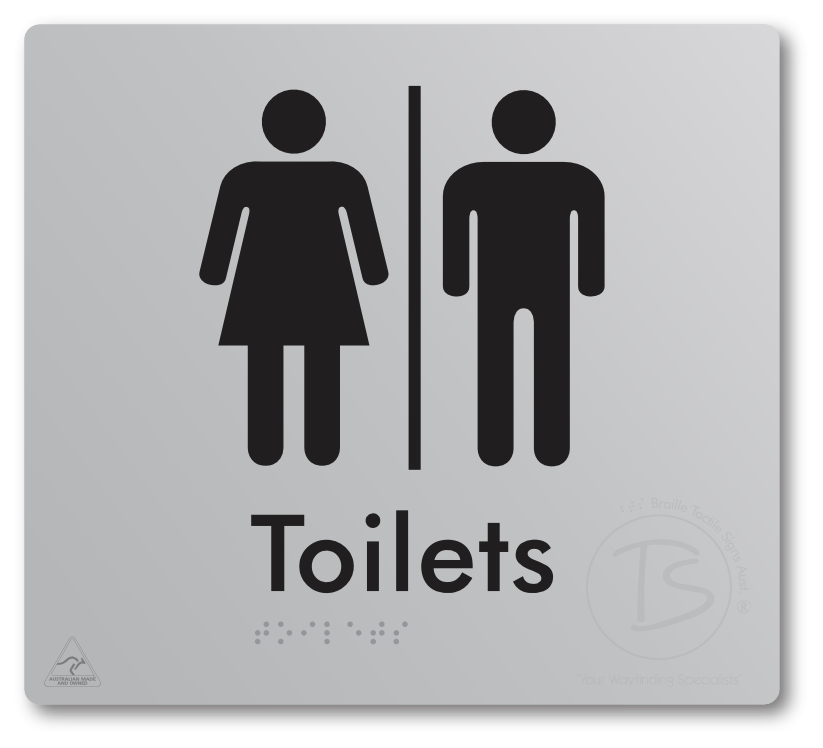 Toilets with Airlock - Braille Tactile Signs Aust.