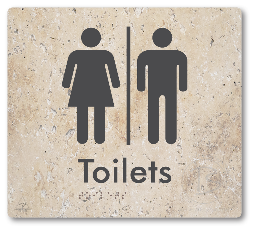 Toilets with Airlock - Braille Tactile Signs Aust.