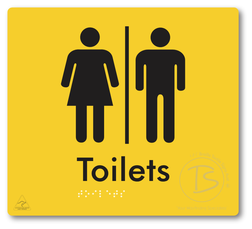 Toilets with Airlock - Braille Tactile Signs Aust.