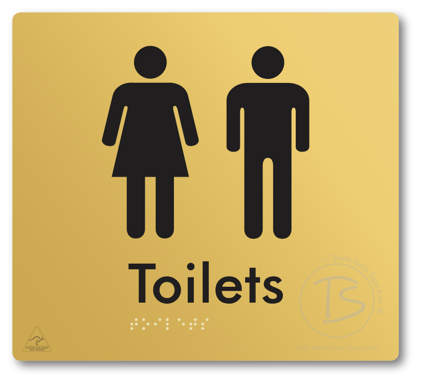 Toilets - Braille Tactile Signs Aust.