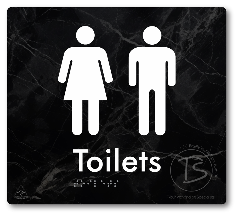 Toilets - Braille Tactile Signs Aust.