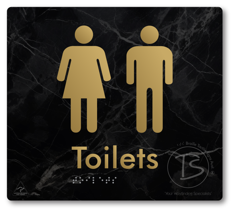 Toilets - Braille Tactile Signs Aust.