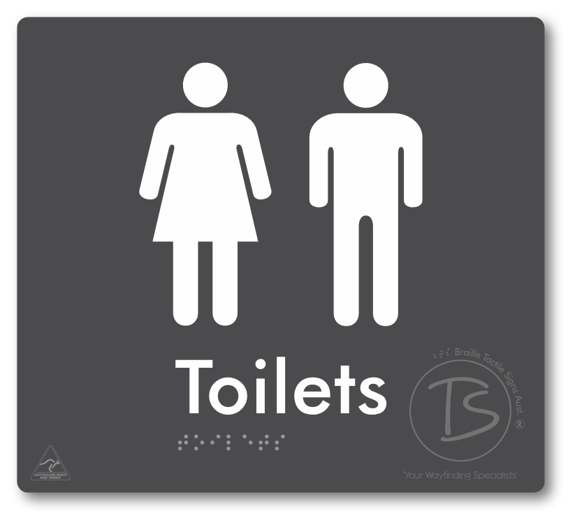 Toilets - Braille Tactile Signs Aust.