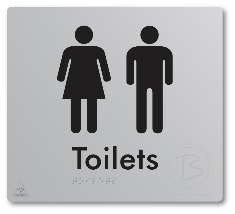 Toilets - Braille Tactile Signs Aust.