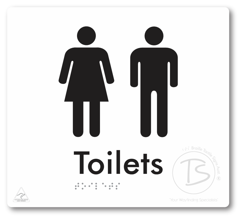 Toilets - Braille Tactile Signs Aust.