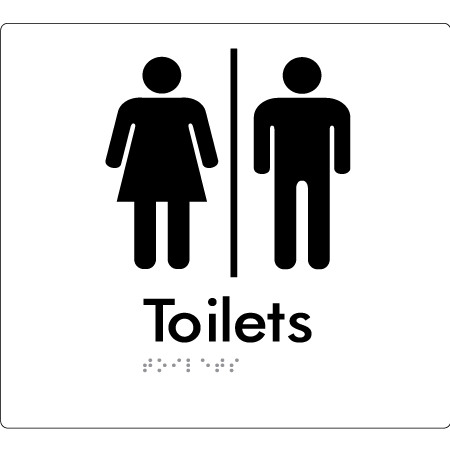 Toilets with Air Lock - Braille Tactile Signs Aust.