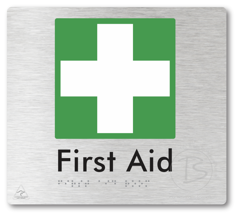 First Aid Room - Braille Tactile Signs Aust.