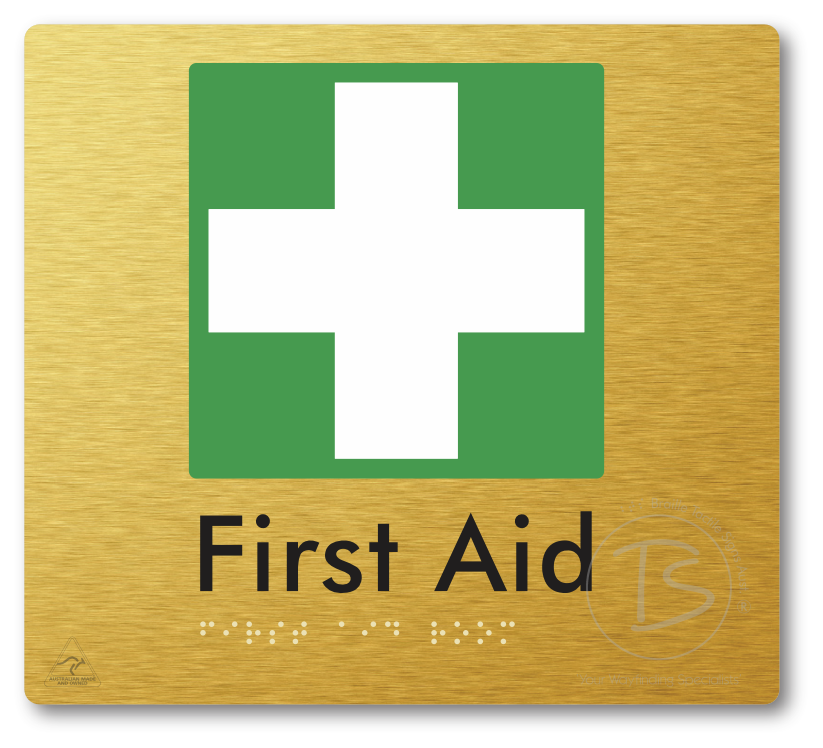 First Aid Room - Braille Tactile Signs Aust.