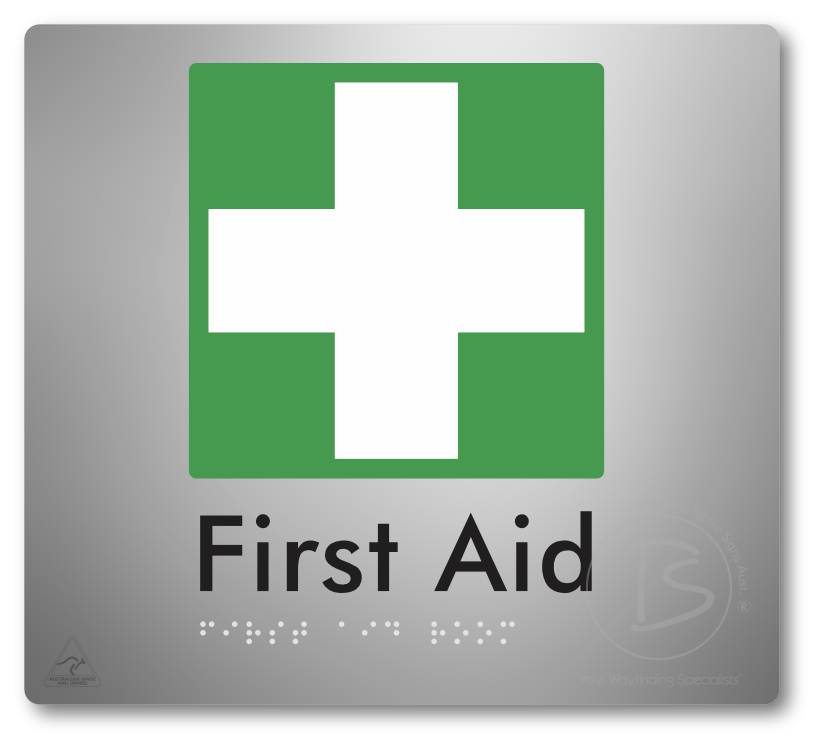 First Aid Room - Braille Tactile Signs Aust.