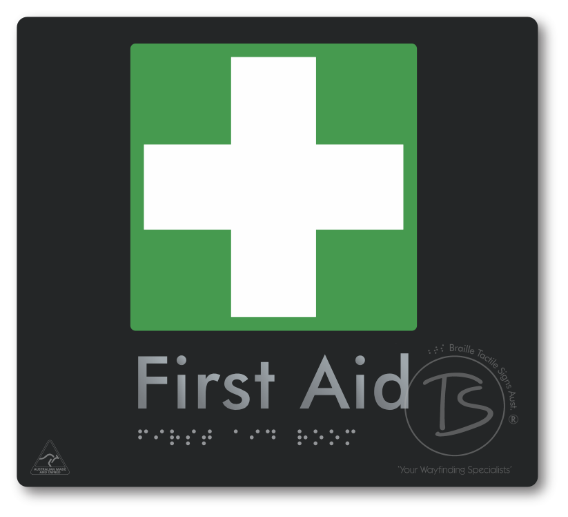 First Aid Room - Braille Tactile Signs Aust.