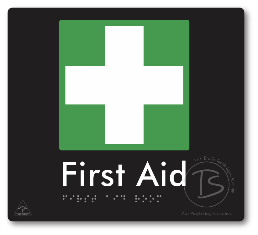 First Aid Room - Braille Tactile Signs Aust.