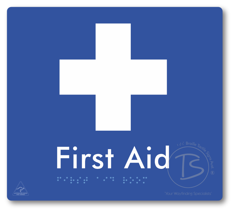First Aid Room - Braille Tactile Signs Aust.