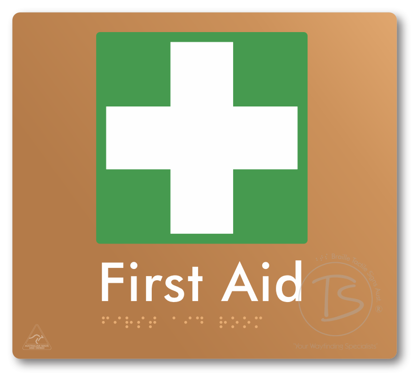First Aid Room - Braille Tactile Signs Aust.