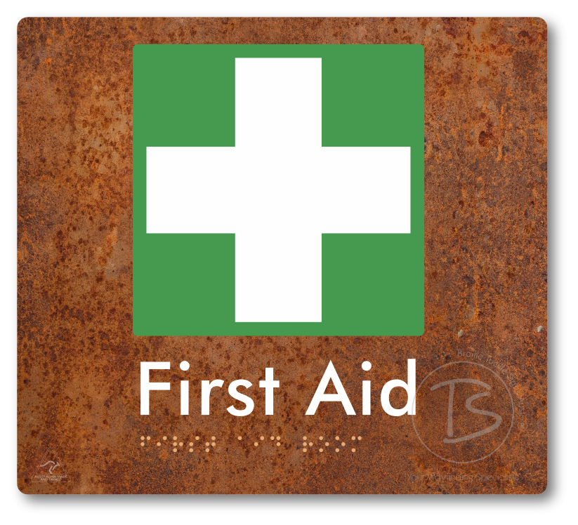 First Aid Room - Braille Tactile Signs Aust.