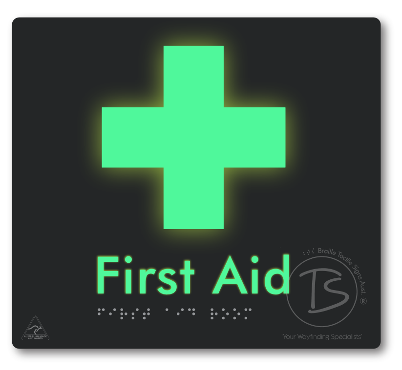 First Aid Room - Braille Tactile Signs Aust.
