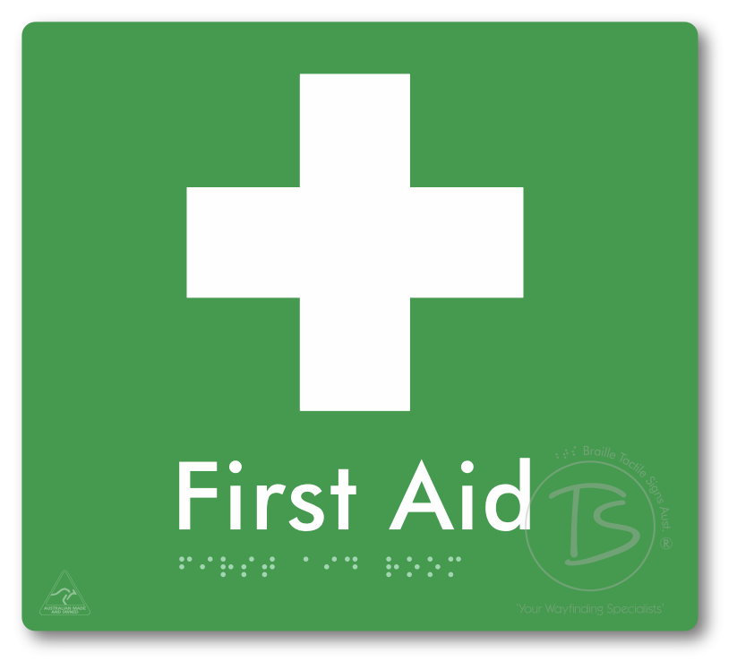 First Aid Room - Braille Tactile Signs Aust.